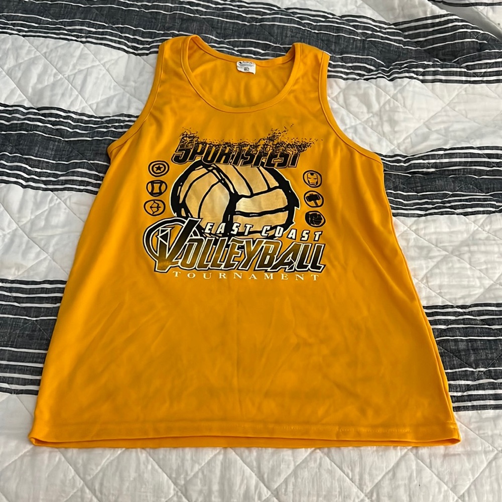 Yellow Volleyball tank Medium